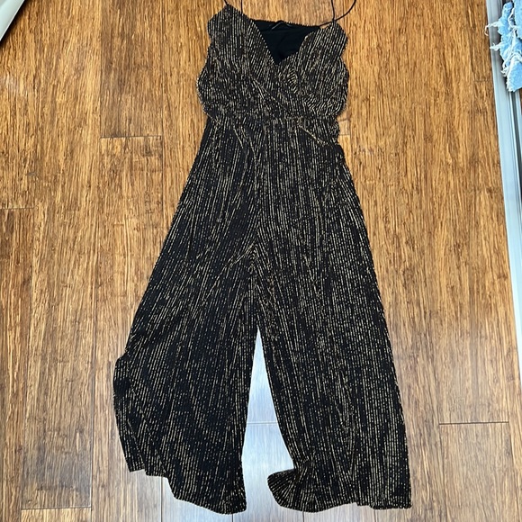 Pants & Jumpsuits Zara Sparkly Jumpsuit Poshmark